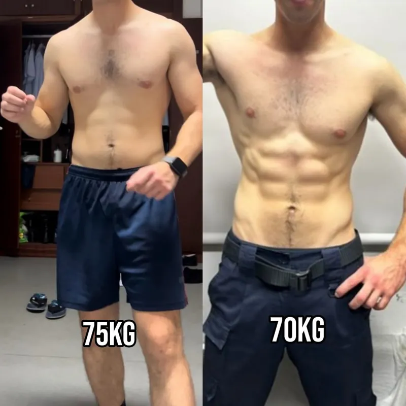 Transformação: cliente 2 com perda de 12 kg em 3 meses